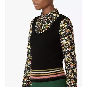 Tory Burch Hallandale Dickey Sweater Silk and Wool Women’s Size Small
